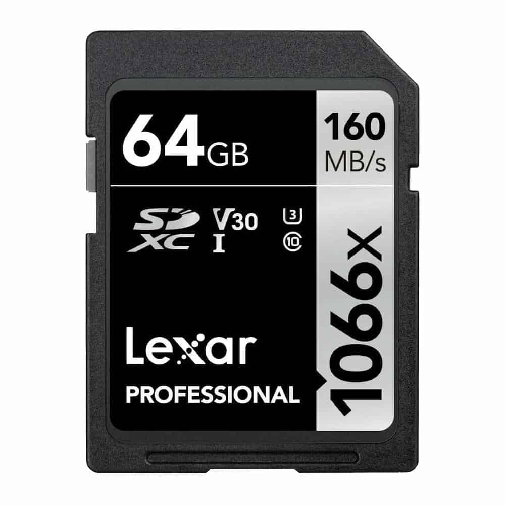 Lexar Professional 1066x SDXC UHS-I Card SILVER Series 64GB